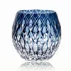 Crystal Edo Kiriko Craft Samla whisky whisky vinglasgrön röd blå 11 oz handgjorda glasögon