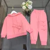 Новый осенний детский спортивный костюм, дизайнерская одежда для малышей, размер 110-160, несколько карманов с клапанами, детская толстовка с капюшоном и брюки, 10 ноября