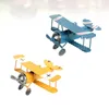 Decorative Figurines 2pcs Vintage Iron Metal Plane Aircraft Models Handicraft For Po Props Kids Toy Home Decor Ornament Desktop Miniature