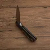 1Pcs G0411 Flipper Folding Knife 9Cr18Mov Satin Drop Point Blade Black G10 Handle Ball Bearing Fast Open EDC Pocket Knives