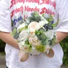 Bouquet de fleurs de mariage à la mode, fleur à main D662, Simulation de Rose de mariée en soie