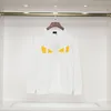 2024デザイナーの男性フーディーズスウェットシャツ長袖プルオーバーフード付きアニンパーカールーズトップ