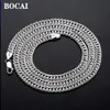 Pendanthalsband Bocai 100 Real Solid S925 Silver Car Flower Double Buckle Selling Thick Mans and Woman Necklace 231110