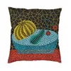 Kussen Yayoi Kusama Art Covers Sofa Home Decoratief vierkante wortelomslag 45x45cm Pumkin Abstract Kussenslip Dakimakura