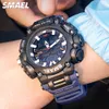 Наручительные часы Smael Dual Time Led Digital Watch для мужчин.