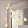 Candles Warm White Flameless Led Rose Battery Operated Candle Kit Flower Design For Party Decoration Drop Delivery Home Garde Dhrgk