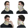 Szaliki kolorowe ceglane blok geometria twarz szalik pokrywka szyi bandana fajna maska ​​sportowa na świeżym powietrzu dla mężczyzn kobiety wiatroodporne