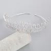 Hair Clips MYFEIVO Full Zircon Wedding Floral Crown Gold Silver Color Bridal Tiaras Bride Headdress Female Jewelry Accessories HQ0846
