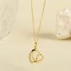 Pendentif Colliers Collier avec en forme de coeur pour femmes Bijoux Zircon Love est le cadeau premier anniversaire G