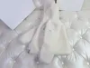 Ny småbarnjacka Winter Bear Ear Hat Designer Babykläder Storlek 100-160 Pure White Lamb Haam Kids Coat HP