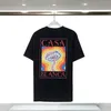 Men s t shirts casablanca 2023 dörr för tid och rymd tryckt gata t shirt topp casa casual mode bekväm kort ärm 230410