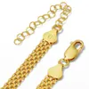 Fransk avancerad metallinlagd mångfärgad benbenkedja Lätt lyxig bred halsband Kvinnor Charm smycken tillbehör