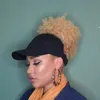 Ball Caps Est Berretto senza schienale per capelli ricci per donna Cappello da baseball con chignon afro naturale regolabile