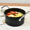 Pentola per zuppa in acciaio inossidabile a doppia caldaia: pentola piccola Pentola per stufato Pentola per pasta Secchio d'acqua Porridge con coperchio Wok