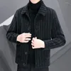 Men's Suits Stripe Blazers Male Suit Jacket Oversized Contrast Color Business Casual Winter Men Clothing Wedding Coat Y28