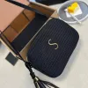 Luxusdesigner Raffias Clutch Bag Top -Qualität Strohhalle Weave Achsel unter Marken