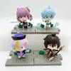 Anime Manga 7pcsset Genshin Impact Figure Liyue Battlefield Heroes Action QiqiMoraxGanyuXingqiuChongyunKeqing Toys 230410