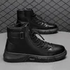 Boots Men's Motorcycle Boots Comfortable Platform Boots Men's Outdoor High Top Leather Boots Fashion Comfortable Waterproof Men Shoes 231110