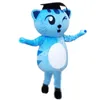 Super Cute Blue Docter Cat Mascot Costumes Halloween Fancy Party Dress Cartoon Character Carnival Xmas Easter Advertising Birthday Party Costume