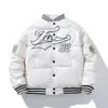 Men s jackor 2023 pu läder baseball jacka kvinnor trend lapptäckbrev broderi cardigan rockar manlig höst casual lös mens 231110