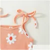 Meisjes Jurken Meisje Kinderen Baby Baby Zomerjurk Casual Mouwloos Stropdas Shoder Bloemenprint Strand 6M-5T Drop Delivery Moederschap Clothi Dhspl