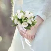 Flores decorativas Partido DIY DIY Damas de honra Floral Bridemaid Bouquet Buquets de noiva noiva