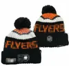 Men's Caps Flyers Beanies Philadelphia Beanie Hats All 32 Teams Knitted Cuffed Pom Striped Sideline Wool Warm USA College Sport Knit hat Hockey Cap For Women's a0