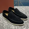 Ontwerper Casual schoenen Flats dames kasjmier wandelen charme mannen verfraaide suede loafers mocassins lederen zachte comfortabele comfortabele casual platte schoenen