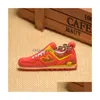 22 couleurs mélangent rampe dégradée Nb chaussures porte-clés corail récif 2D PVC chaussures de sport porte-clés pour hommes garçon voiture porte-clés décoration goutte livrer DH67Y