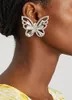 Backs Orecchini Timeless Wonder Super Zirconia XL Clip a farfalla per donna Designer di gioielli Runway Rare Top 3325