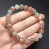 Link Bracelets Natural Colored Moon Stone Bracelet Charms Handmade Fortune Energy Bangle Mineral Woman Amulet Jewelry Gift 1PCS 8.5mm