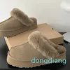 Botas de inverno para mulheres designer plataforma homens chinelos de pele tasman ultra mini sola grossa austrália bota de neve de pele de carneiro real