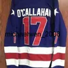 Weng 1980チームUSA Miracle on Ice 17 Jack O'Callahan 21 Mike Eruzione 80 Miracle 30 Jim Craig 9 Neal Broten Blue White Ice Hockey Jersey Vintage