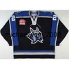 Kob Weng 2017 Anpassa ECHL Augusta Lynx 1 Peter Hamerlik 23 Mike Erickson 34 Brett Jaeger Mens Womens barn broderi Hockey Jerseys målklipp