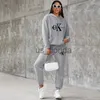 Women's Two Piece Pants Fashion Women Hoodies + Pants Set Casual Tracksuits Plus Size Sports Clothing Sets J231111