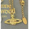 Vivian Saturn Ожерелья жемчужные украшения ювелирные украшения вдалека для императрицы Vivian Back Pinle Saturn Full Diamond Mother