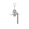 130dB Ei -vorm Emergency Emergency Keychain Zelfverdediging Beveiligingsalarm voor meisjes Vrouwen Beschermen Alert Veiligheid Schreeuw luid met LED Drop D DHZKY