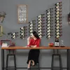 Tabletop wijnrekken rek muur gemonteerde fleshouder display ijzerstand champagne flessen opslag 230411