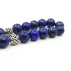 Strand Beaded Strands Natural Lapis Lazuli Tasbih Pulseras para hombres 2023 Estilo Pulsera de piedra azul Homme Misbaha Brazaletes Moda Inte22