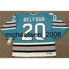 Вин Венг Мужчины Женщины молодежь Эд Белфур 1997 CCM Vintage Hockey Jersey-все сшитые высококачественным качество