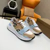 Designer sneakers varumärke Kontrollera sko kvinnor vintage plattform sneaker randig tränare utomhus promenad casual skor