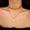 Choker Style Böhmen Alloy Shell Design Necklace For Women Multilayer Chain Female Jewelry Bijoux 2023 Collares de Moda Chokers
