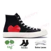 Comme des garcons designer Canvas shoes Mens Womens 1970s Casual Chuck Taylors High Low all star CDG PLAY Black White Pink Grey Red sports sneakers Tennis Trainers