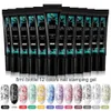 Akrylpulver vätskor 26 st nagelkonst stampplatta set 8 ml stämpel gel polsk silikon stamper skrapa bildtryck mall stencils manikyr kit la1813 231110