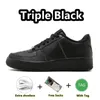 Дизайнерская повседневная обувь для мужчин и женщин airforce1 кроссовки низкие кроссовки тройные белые черные уличные кроссовки Eur 36-46