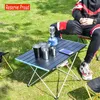 Camp Furniture Outdoor Aluminum Alloy Quick Set Folding Table Camping Picnic Portable Barbecue Stall Small Dining