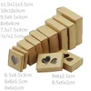 Подарочная упаковка 50pcslot Craft Carmon Window Style Style Kraft Paper Corle Candy Box Белая свадебная упаковка черная классическая корпус 230411