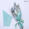 Emballage cadeau 50PCS Bouquet unique cadeau Petits sacs Halfclear Motif décoratif Étanche Multibag Fleur Sac Floral Emballage Matériel 230411