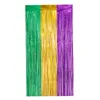 Party Decoration Mardi Gras Metallic Foil Fringe Curtain Supplies Shine