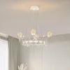 Chandeliers Crystal Crown Boys Garotas Bedroom penduradas Modern Romântico Quarto Quente Criança Decoração Princesa Candelador